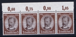 Deutsche Reich Mi Nr 540  Not Used (*) 1934 Randstuck - Unused Stamps