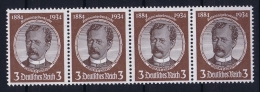 Deutsche Reich Mi Nr 540   Not Used (*) 1934 4-steifen - Unused Stamps