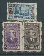 Grand Liban  N° 157 / 59 O  Partie De Série :  Les 3 Valeurs Oblitérations Faibles SinonTB - Used Stamps