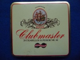Boîte Métallique De Cigares Clubmaster, Vide - Boites à Tabac Vides