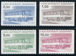 FINLAND/Finnland 1981 AUTOPAKETTI Post Bus Set Of 4v** - Envios Por Bus