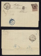 BRUXELLES - PROFIL GAUCHE / 1868 PLI POUR LA FRANCE (ref 5338) - 1865-1866 Profile Left