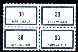 U33 - FRANCIA  Fictif   Timbres Des Cours D'intruction Sans Valeur Taxe 0.30  ***  MNH - Ficticios