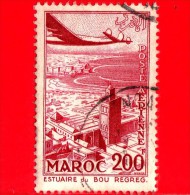 MAROCCO - MAROC - Usato - 1955 - Paesaggi - Estuario Del Bou-Regreg - 200 P. Aerea - Poste Aérienne