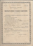 Certificat D´Etudes Primaires Elémentaires/Acad. Caen/Dépt Eure/Bertin /1894   DIP45 - Diplomi E Pagelle