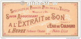 Etiquette Savon à L'extrait De Son - L. HUREZ - Lille - 184 - Etiquettes