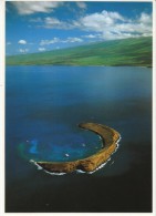 Morokini Extinct Volcano Island Off Maui Hawaii, C1990s Vintage Postcard - Maui