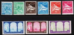 1927 - 1929. Views. Complete Set With 9 Stamps. All Never Hinged Except 75 C.  (Michel: 78-86) - JF191261 - Nuevos