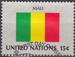 Nations Unies (New York) 1980 Yvert 323 O Cote (2015) 0.70 Euro Drapeau Mali Cachet Rond - Gebruikt