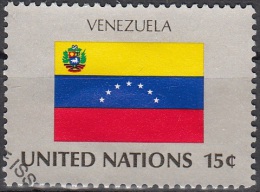 Nations Unies (New York) 1980 Yvert 326 O Cote (2015) 0.70 Euro Drapeau Venezuela Cachet Rond - Oblitérés