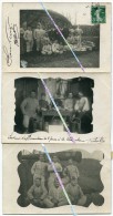 92 MONT VALERIEN ??? 3 CARTE PHOTOS / 1909 - 1910 / ARTILLERIE / PEINTURE OU DESSIN FEMME NUE / PHOTO - Mont Valerien