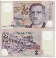 SINGAPORE  $2  Polimer  P46a  No Symbol Below Education On Back    (2005)   UNC - Singapore