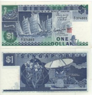 SINGAPORE  $1    P18b  "REPLACEMENT ISSUE"  ( ND 1987 ) UNC - Singapore