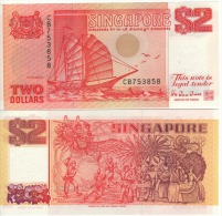 SINGAPORE  $2    P27   ( ND 1990 ) UNC - Singapour