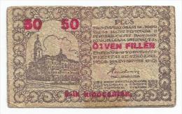 Hungary City Pecs 50 Filler 1919. Emergency Issue - Hungary