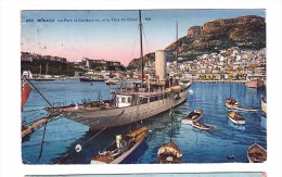 Le Port La Condamine  E La Tete De Chien  Very Fine Used Post Card  To Rome 1928 - La Condamine