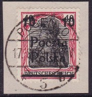 POLAND 1919 Poznan Fi 70 Error B5 On Piece - Oblitérés