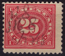 USA - U.S. Internal Revenue, Documentary -  Revenue Tax Stamp - USED - 25 C - Fiscal