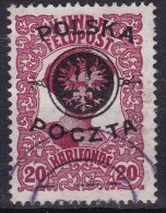 POLAND 1918 Lublin Fi 18 Used Signed Petriuk - Usati