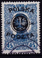POLAND 1918 Lublin Fi 19 Used Signed Petriuk - Oblitérés