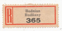 Böhmen Und Mähren / R-label: Budnian - Budnany (2x Number: "365" And "134") (BM1-0270) - Otros & Sin Clasificación