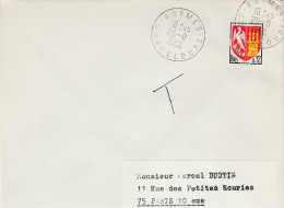 Abymes Guadeloupe 1966 - Lettre Brief Cover - Covers & Documents