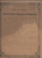 Certificat D´Etudes Primaires/Instruction Publique/Académie De POITIERS/Indre/Toncreniers/1897  DIP71 - Diplômes & Bulletins Scolaires