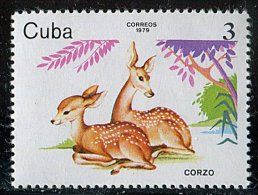 (cl.11 - P.59) Cuba ** N° 2158 (ref. Michel Au Dos) - Daims - - Unused Stamps