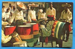 ARUBA -  ONE OF THE ARUBA´S FAMOUS STEELBANDS. TAMBOURINAIRES. MUSICIANS - Aruba