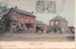 Bapaume    62      La Gare  .  Extérieur.  Calèches - Bapaume