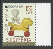 ALBANIA /SHQIPERIA / ALBANIEN  -EUROPA 2015- "JUGUETES ANTIGUOS / OLD TOYS"- SERIE De 1 V. TIPO B - 2015