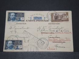 OUBANGUI CHARI - Rare Courrier Reprise Des Vols Vers La France Avec Controle Postal - Superbe - A Voir - Lot 14994 - Storia Postale