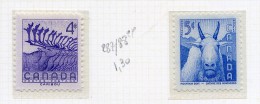 Canada  **    N° 287/288 - Faune Sauvage  . - Unused Stamps