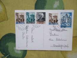 1969 Cartolina Per INTERNo Affrancata L.22 N. 5 Valori Differenti - Briefe U. Dokumente