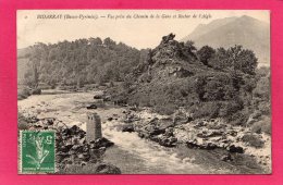 64 PYRENNEES-ATLANTIQUES BIDARRAY, Vue Prise Du Chemin De La Gare, Rocher De L'Aigle, 1908 - Bidarray