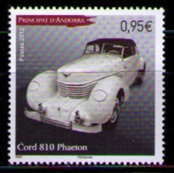 ANDORRA FRANCESA 2013 - AUTOMOVIL - CORD 810 PHAETON - 1 SELLO - Unused Stamps