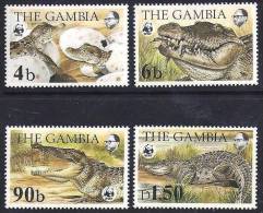 GAMBIE, WWF, Alligators, Crocodiles, Yvert 510/15** Neuf Sans Charniere. MNH - Ongebruikt