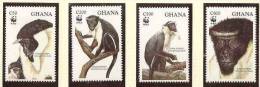 GHANA, WWF, Singes, Diana Monkey, Yvert 1576/79** Neuf Sans Charniere. MNH - Unused Stamps