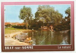 Bray Sur Somme  (80.Somme)  La Plage - Pêche à La Ligne - Bray Sur Somme