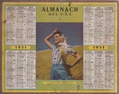 Calendrier - Almanach Des PTT 1951 - Big : 1941-60