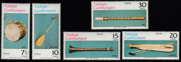 Turkey 1982 Musical Instruments. Mi 2618-2622 MNH - Ongebruikt