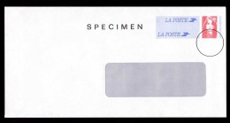 France Enveloppe Specimen Type Briat Neuve Petite Fenêtre - Standaardomslagen En TSC (Voor 1995)