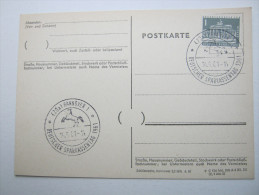 1961 , Hannover - Sparkassentag , Klarer Sonderstempel Auf Beleg - Covers & Documents