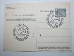 1961 , Hannover - Fisch Vereine , Klarer Sonderstempel Auf Beleg - Lettres & Documents
