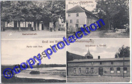 Gruß Aus Buchholz Amt Wredenhagen Dampf Mühle Schule Gasthof 14.8.1914 Gelaufen - Röbel