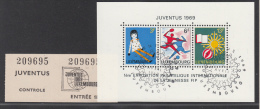 LUXEMBOURG USED MICHEL BL 8 JUVENTUS - Blocks & Sheetlets & Panes