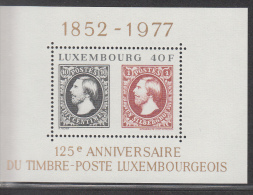 LUXEMBOURG MNH** MICHEL BL 10 125 YEAR STAMPS - Blocs & Feuillets