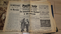 Paris Soir - 28/12/1942   -Le Meutrier De Darlan A été éxécuté  -fac Simile N° 52 - Andere Audioboeken