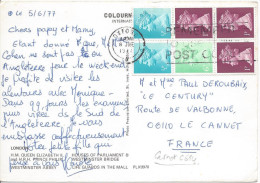 OXFORD 1977 Flamme REMEMBER USE POST CODE Timbres Du Carnet C614 Carte Postale Jubilée D'argent De La Reine - Poststempel