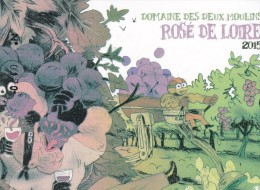 Etiquette Vin GUYON Loic Festival BD Angers 2015 (L'enragé Du Ciel) - Dishes